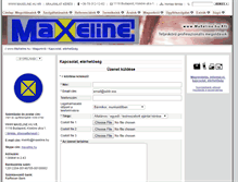 Tablet Screenshot of kapcsolat.maxeline.hu